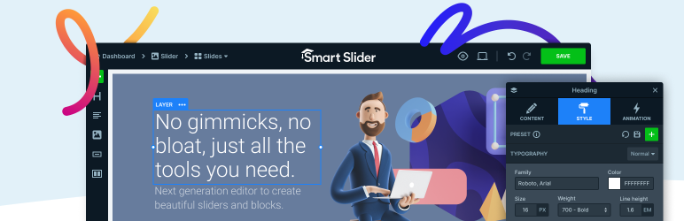 Smart Slider 3 PRO WordPress 插件的使用截图[1]